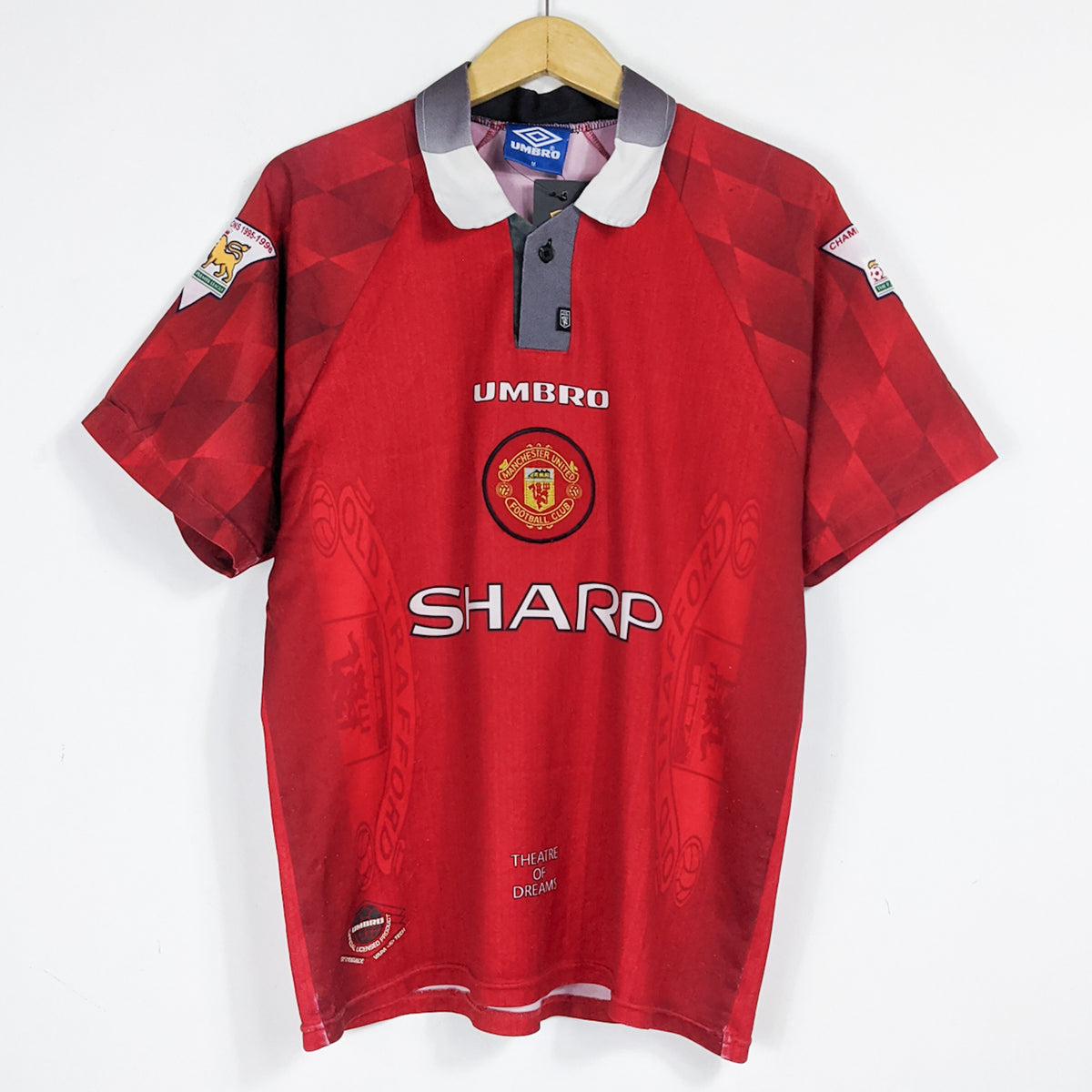 Original Manchester United 1996/97 Home - Poborsky #15 Size M