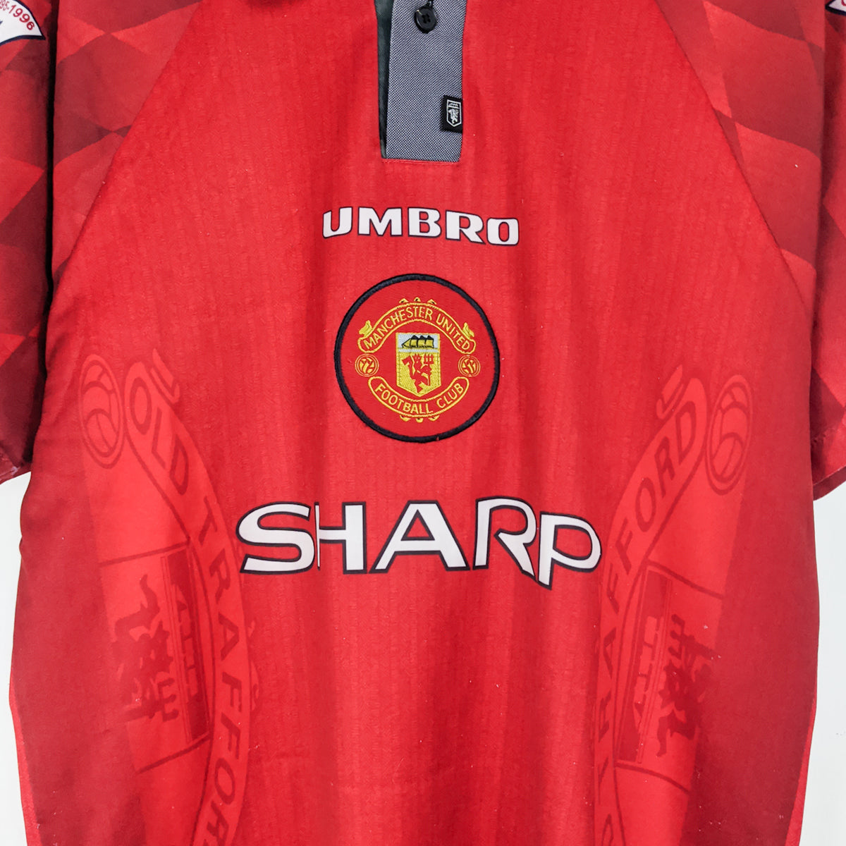 Original Manchester United 1996/97 Home - Poborsky #15 Size M
