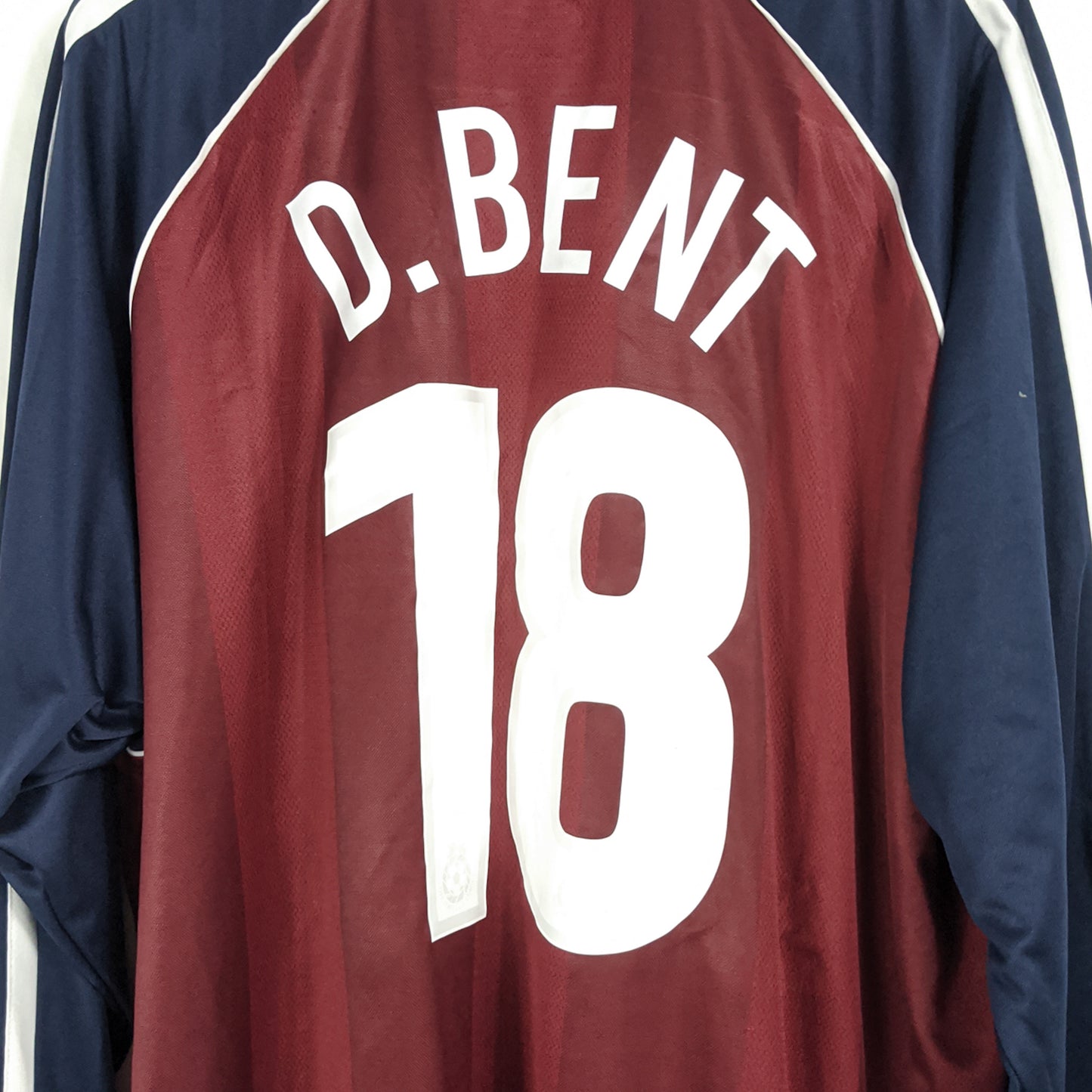 Authentic Ipswich Town 2002/04 Away - D. Bent #18 Size 3XL (Long Sleeve)