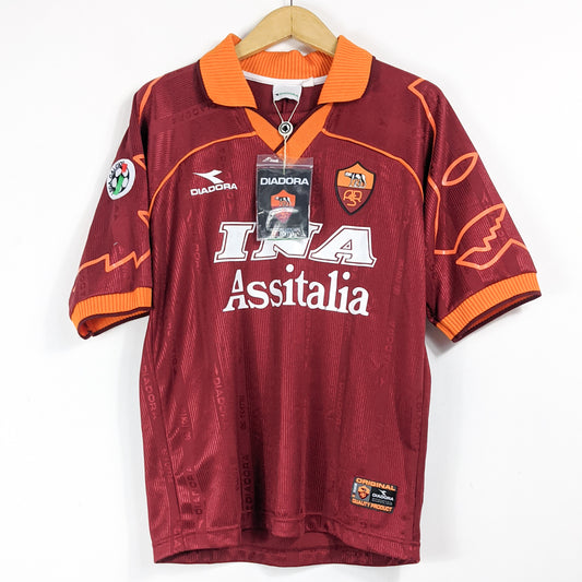Authentic AS Roma 1999/00 Home - Nakata #8 Size M (Bnwt)