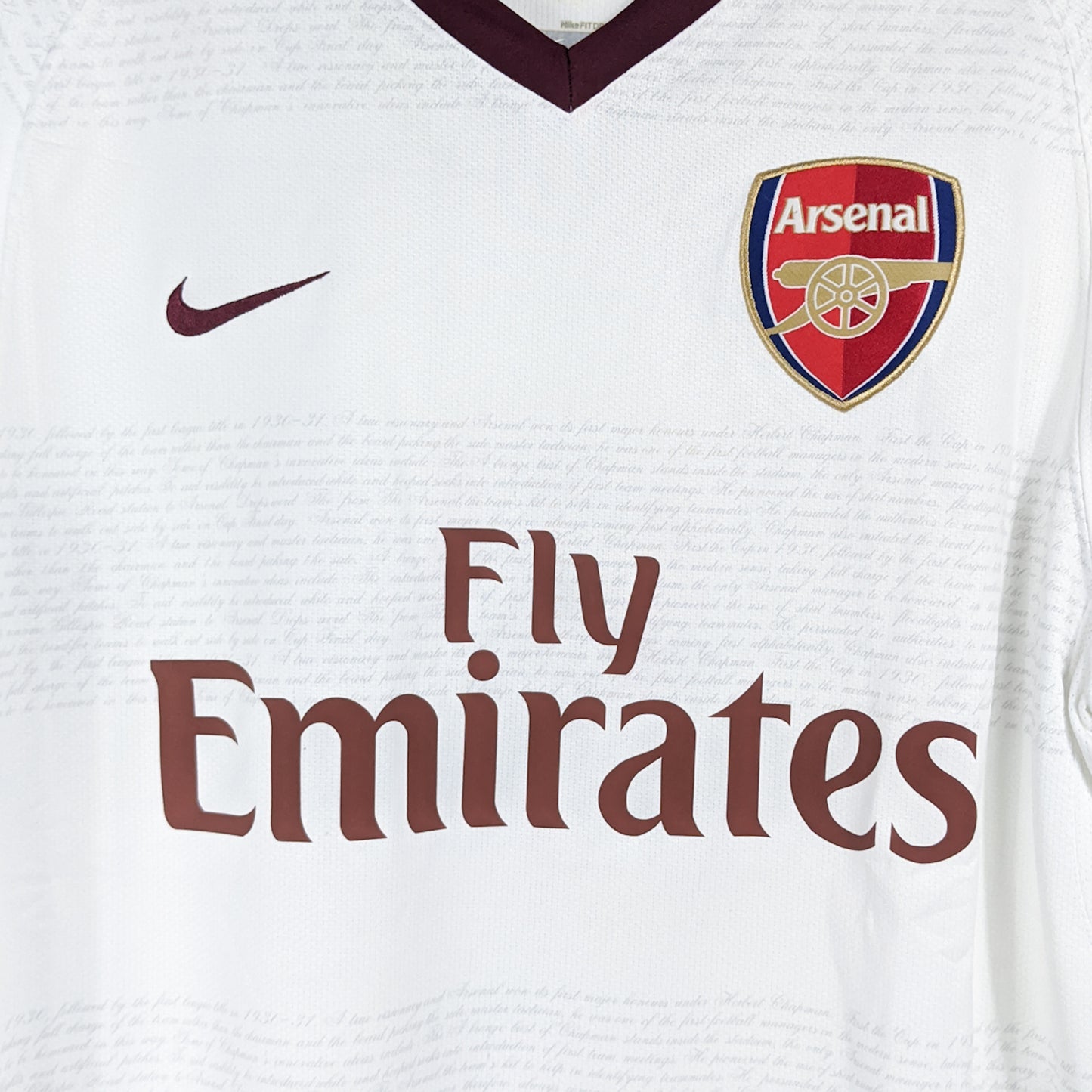 Authentic Arsenal 2007/08 Away - Fabregas #4 Size M
