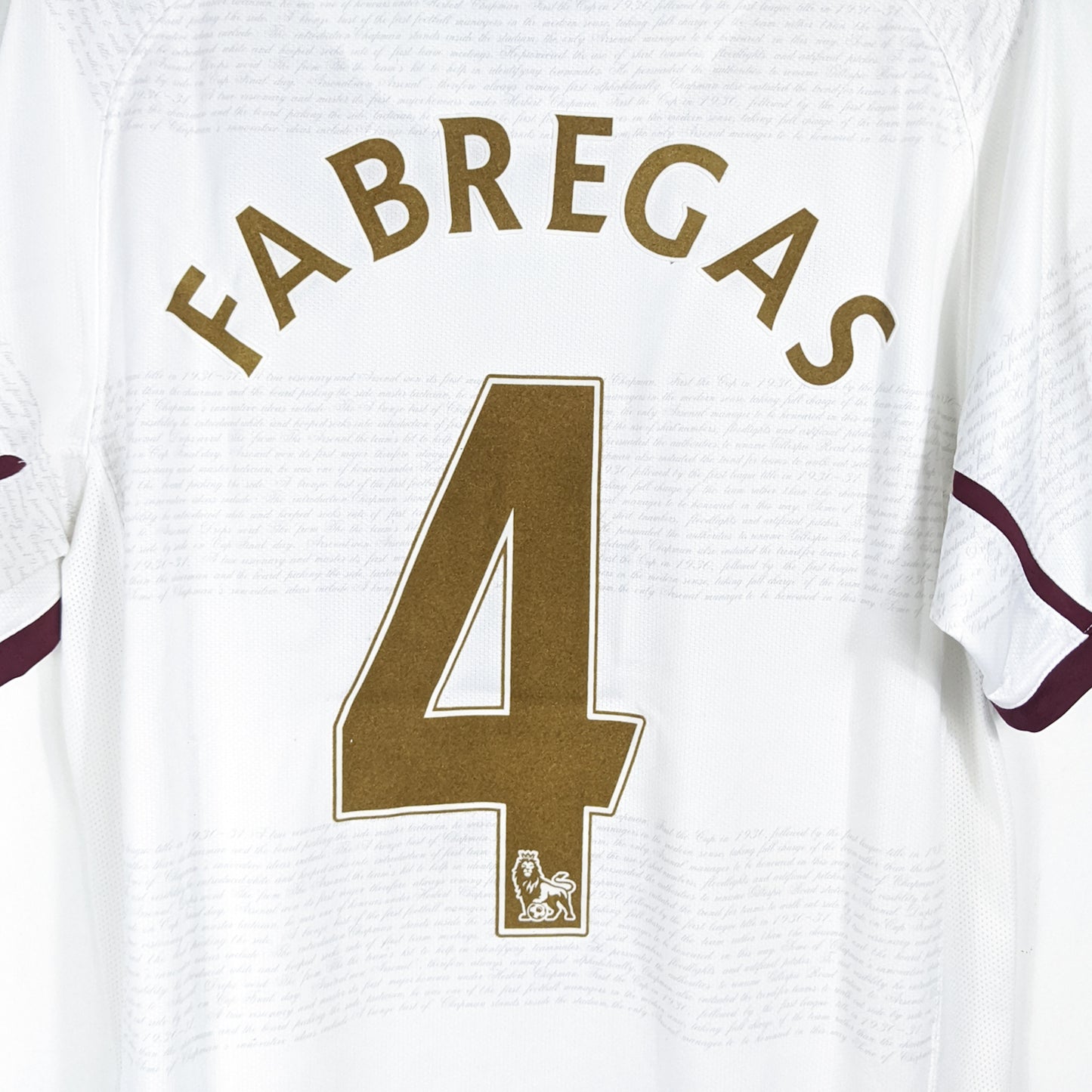 Authentic Arsenal 2007/08 Away - Fabregas #4 Size M