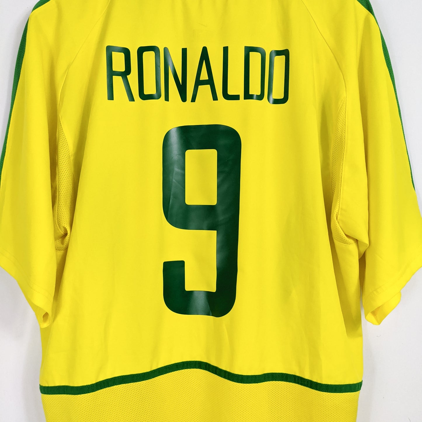 Authentic Brazil 2002 Home - Ronaldo #9 Size XL