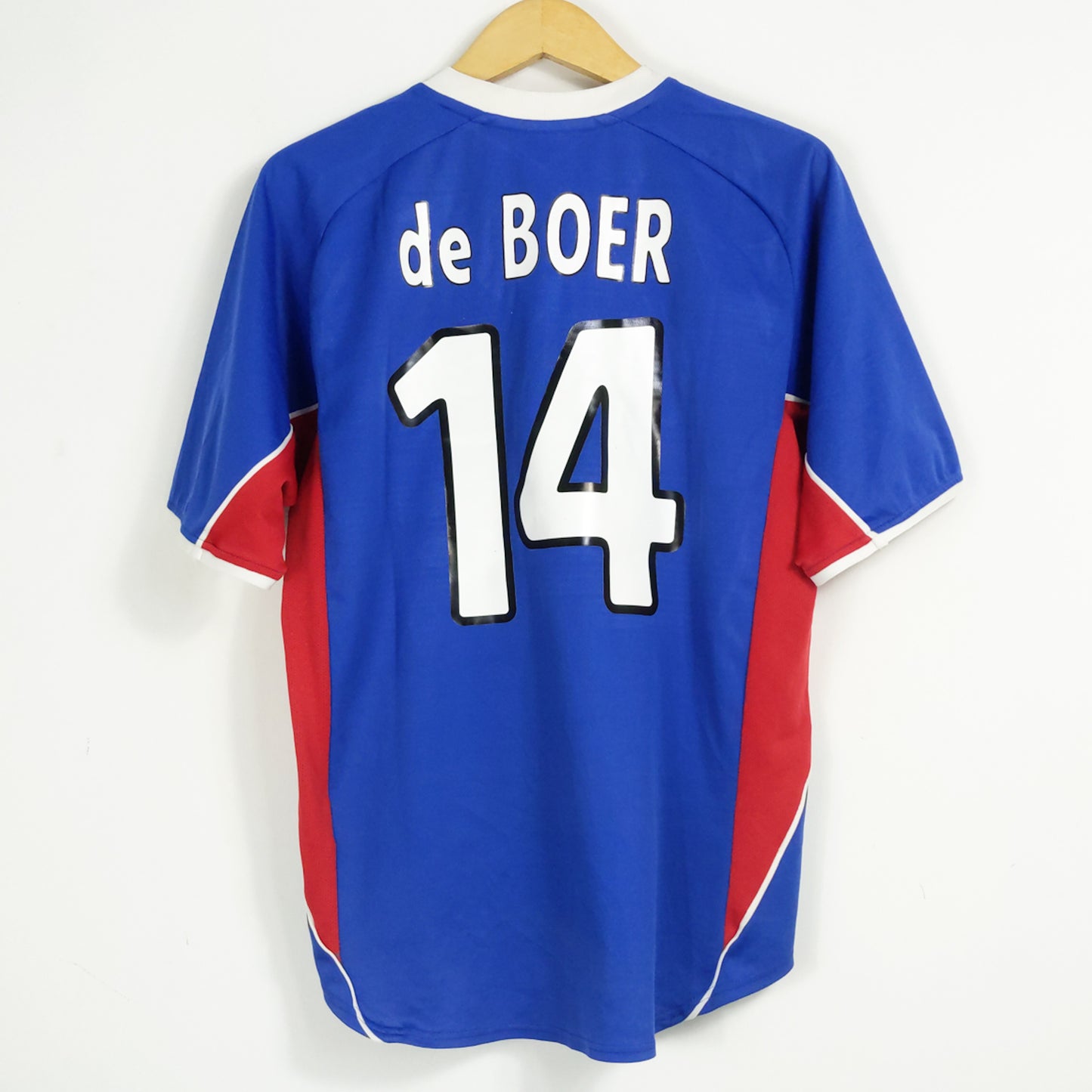 Authentic Rangers 2001/02 Home - De Boer #14 Size M