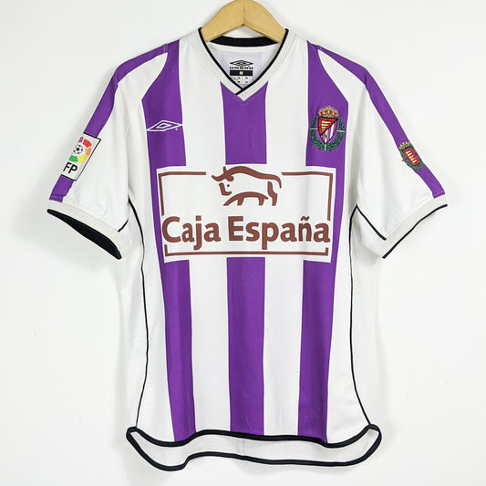Authentic Real Valladolid 2001/02 Home - Luis Garcia #17 Size M