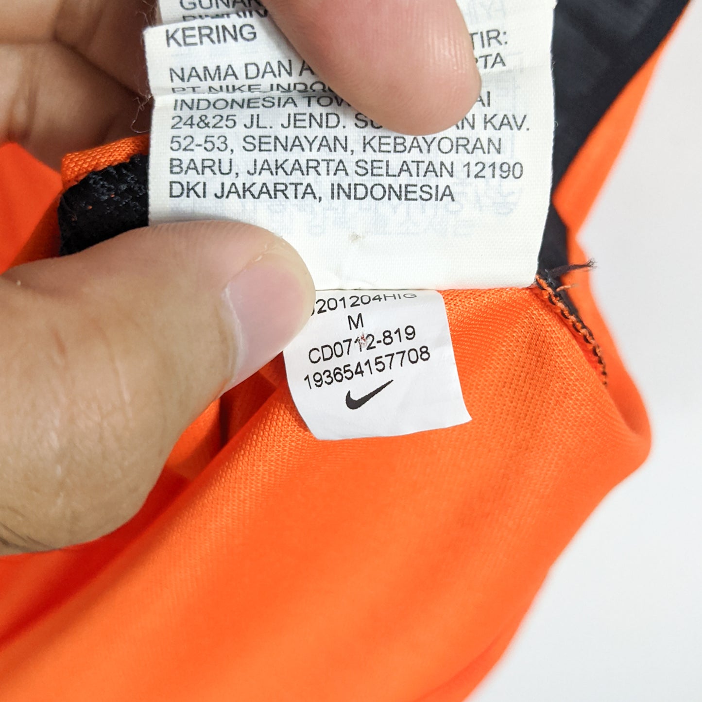 Authentic Netherlands 2020/21 Home - Virgil #4 Size M