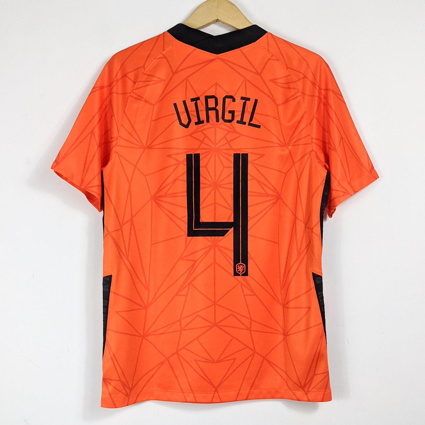 Authentic Netherlands 2020/21 Home - Virgil #4 Size M