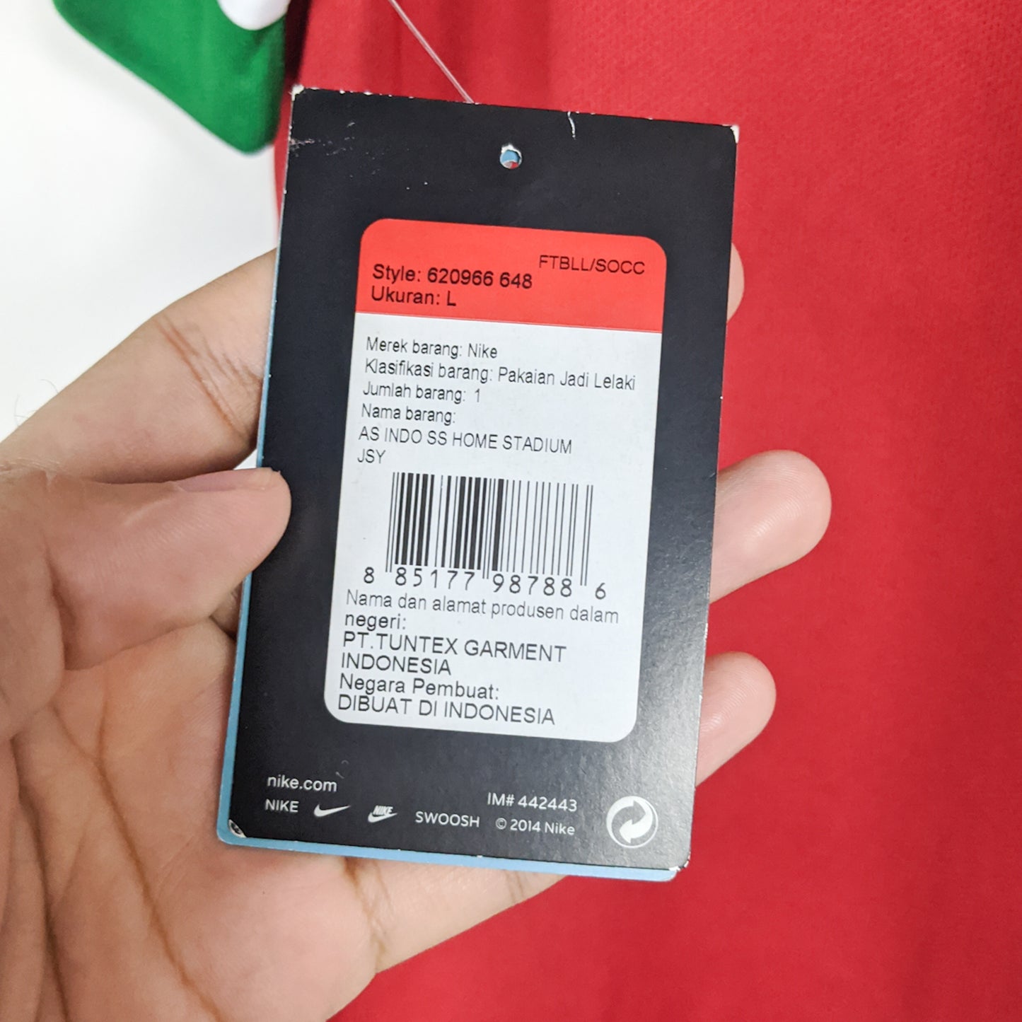 Authentic Indonesia 2014 Home - Cristian Gonzales #9 Size M (Bnwt)