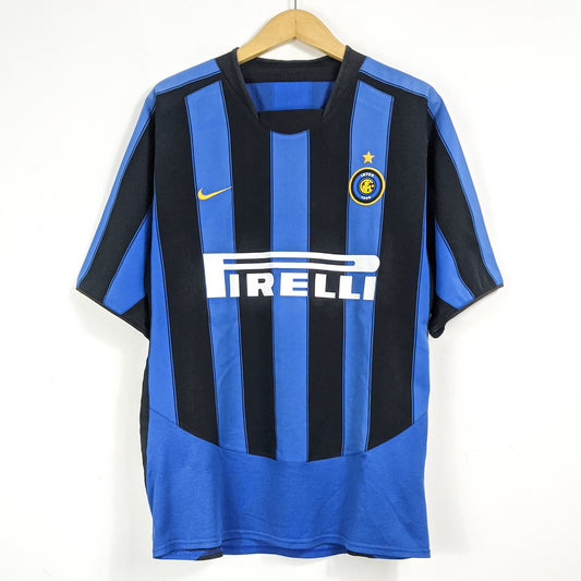 Authentic Inter 2003/04 Home - J.Zanetti #4 Size L