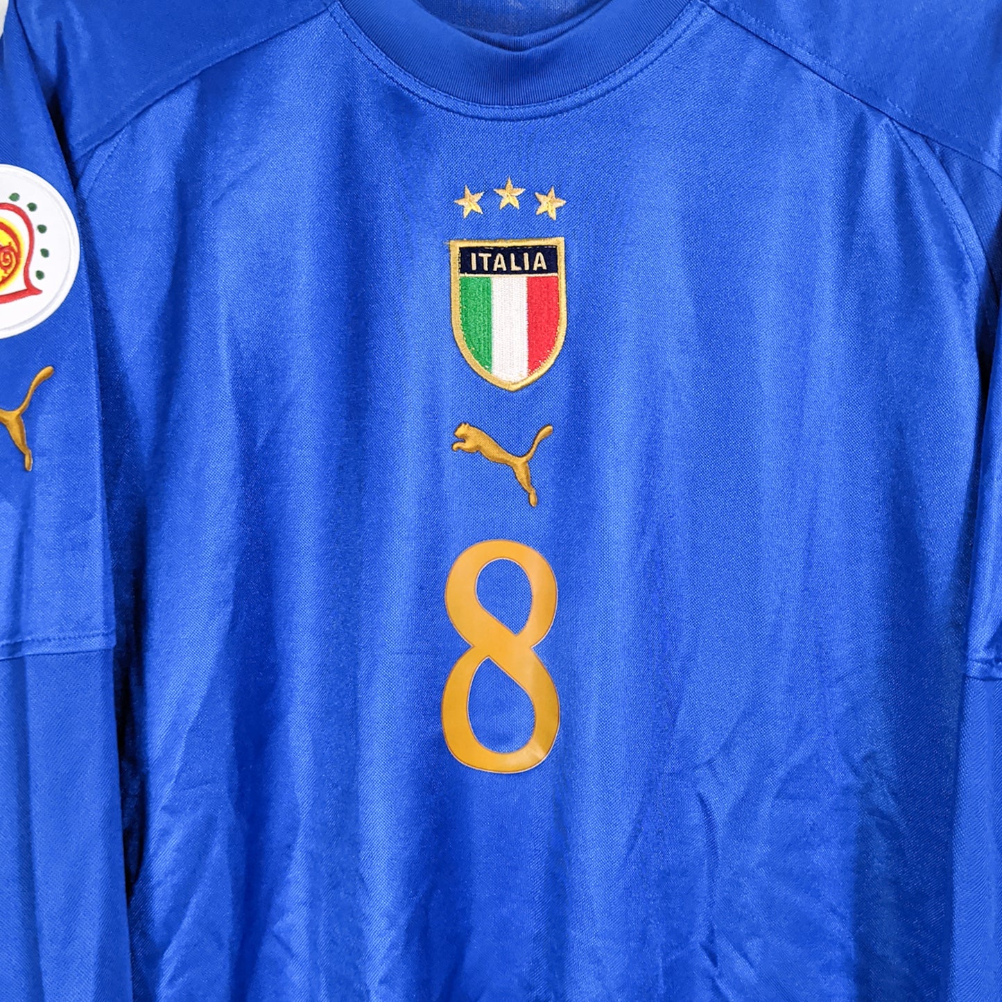 Authentic Italy 2004 Home - Gattuso #8 Size M (Long Sleeve)