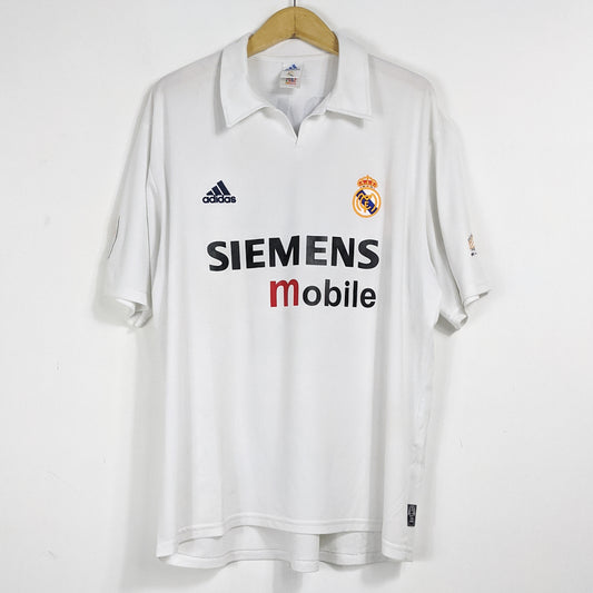 Authentic Real Madrid 2002/03 Centenary Home - Zidane #5 Size XL