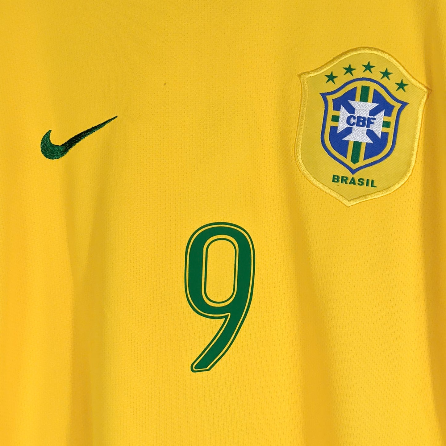 Authentic Brazil 2006 Home - Ronaldo #9 Size M
