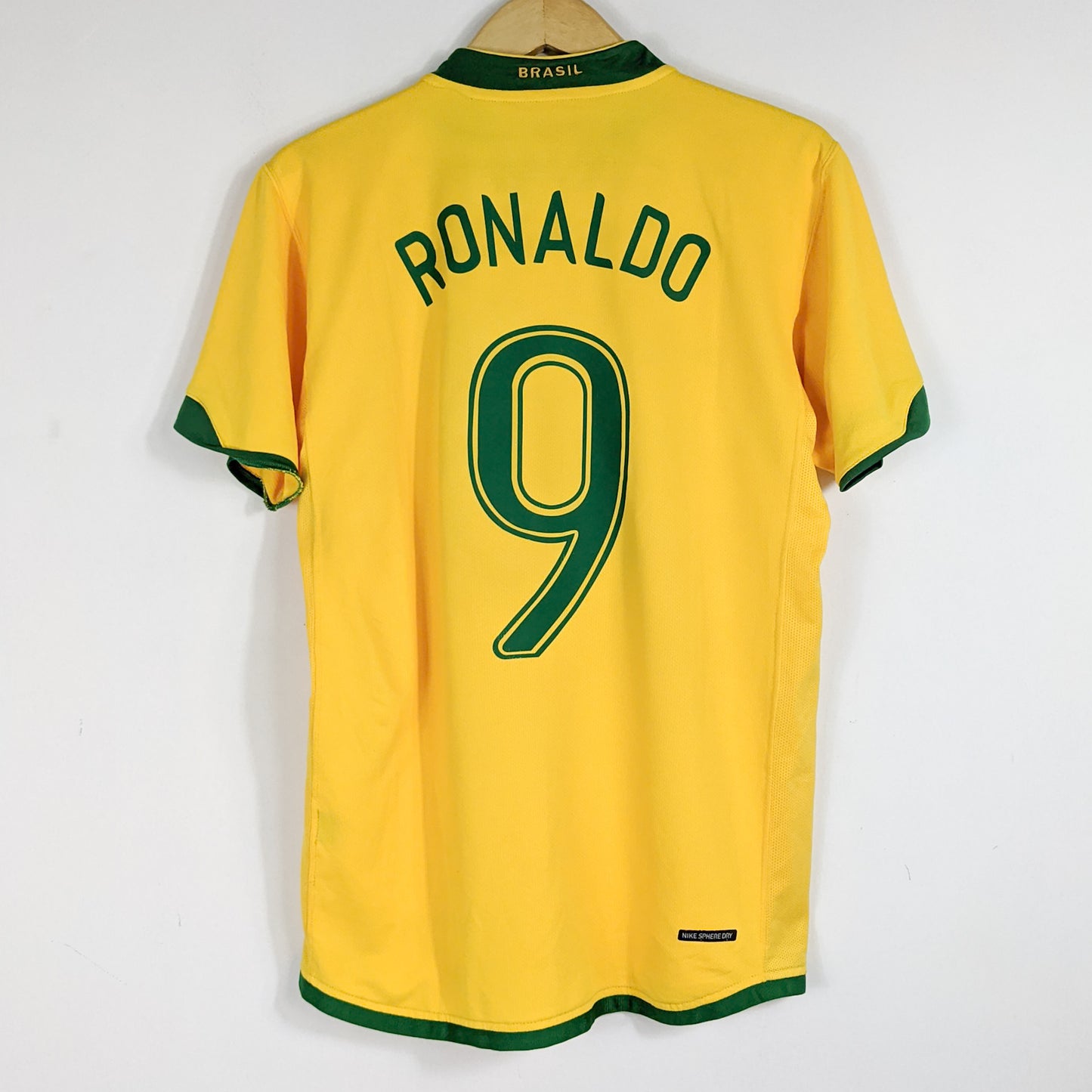 Authentic Brazil 2006 Home - Ronaldo #9 Size M