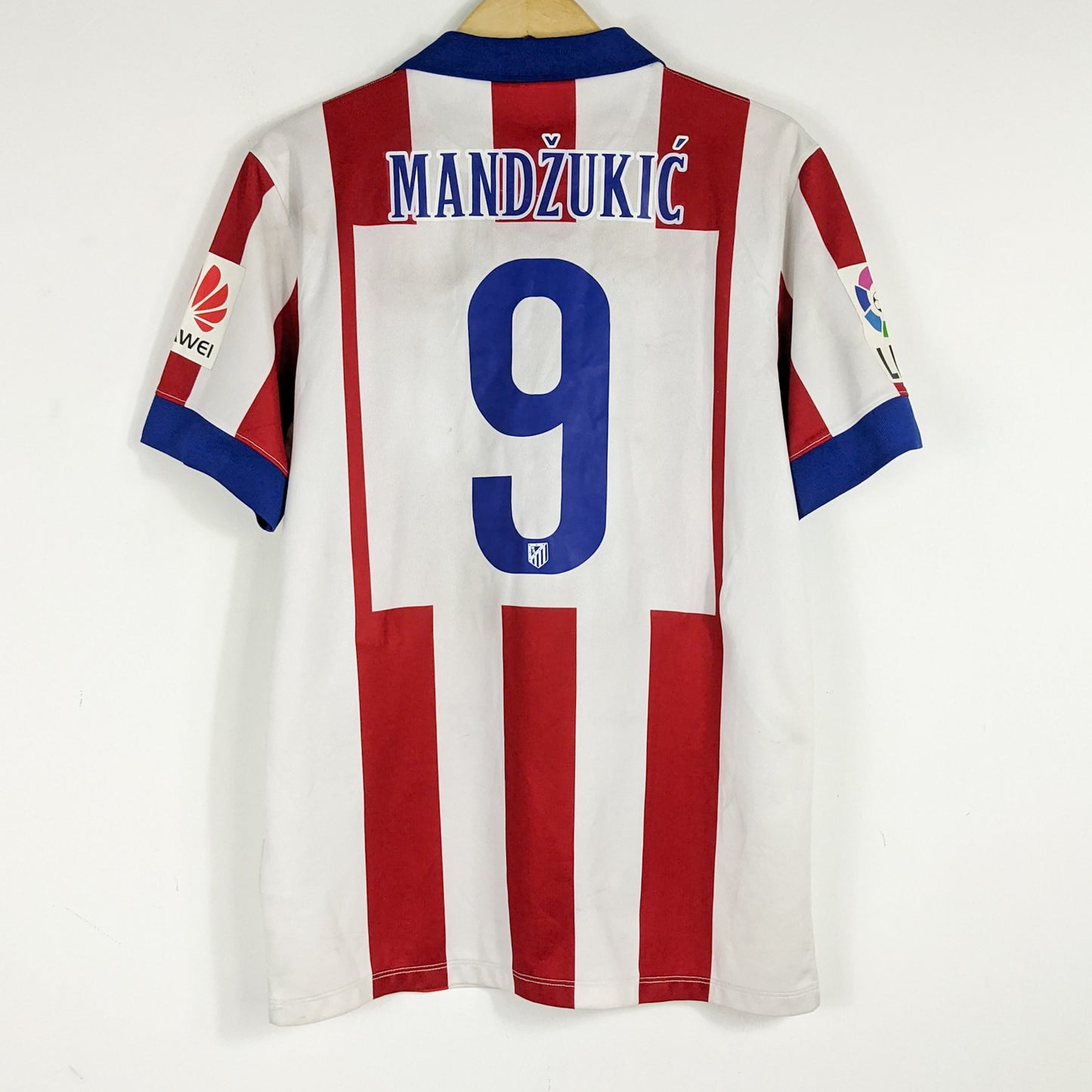 Authentic Atletico Madrid 2014/15 Home - Mandzukic #9 Size M
