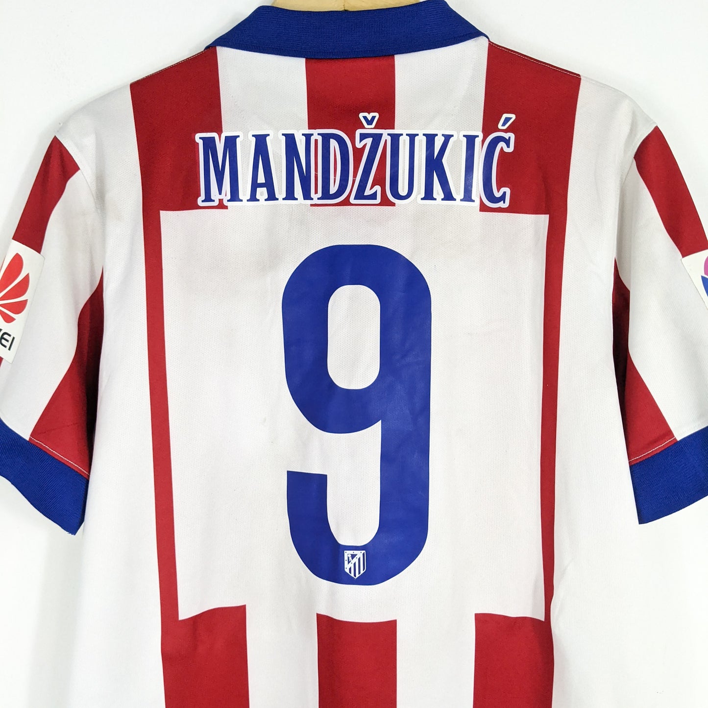Authentic Atletico Madrid 2014/15 Home - Mandzukic #9 Size M
