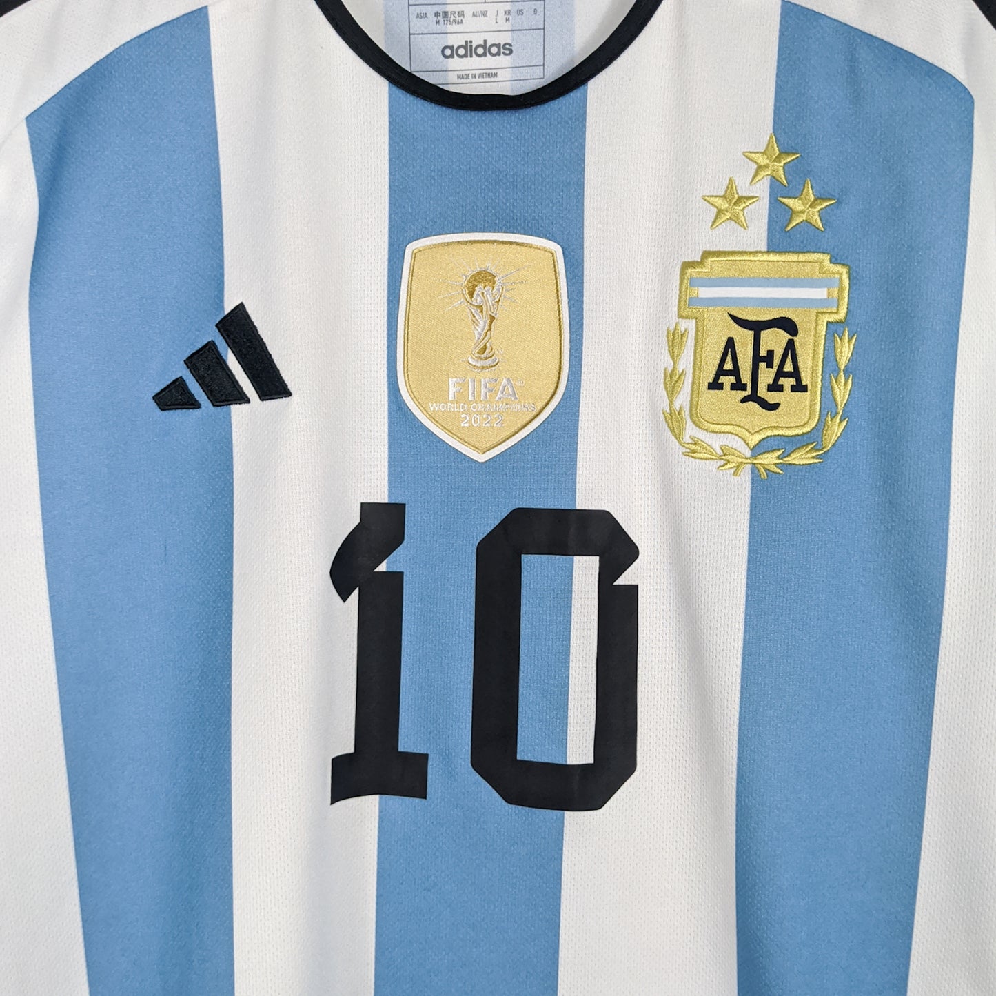 Authentic Argentina 2022 Home - Messi #10 Size M