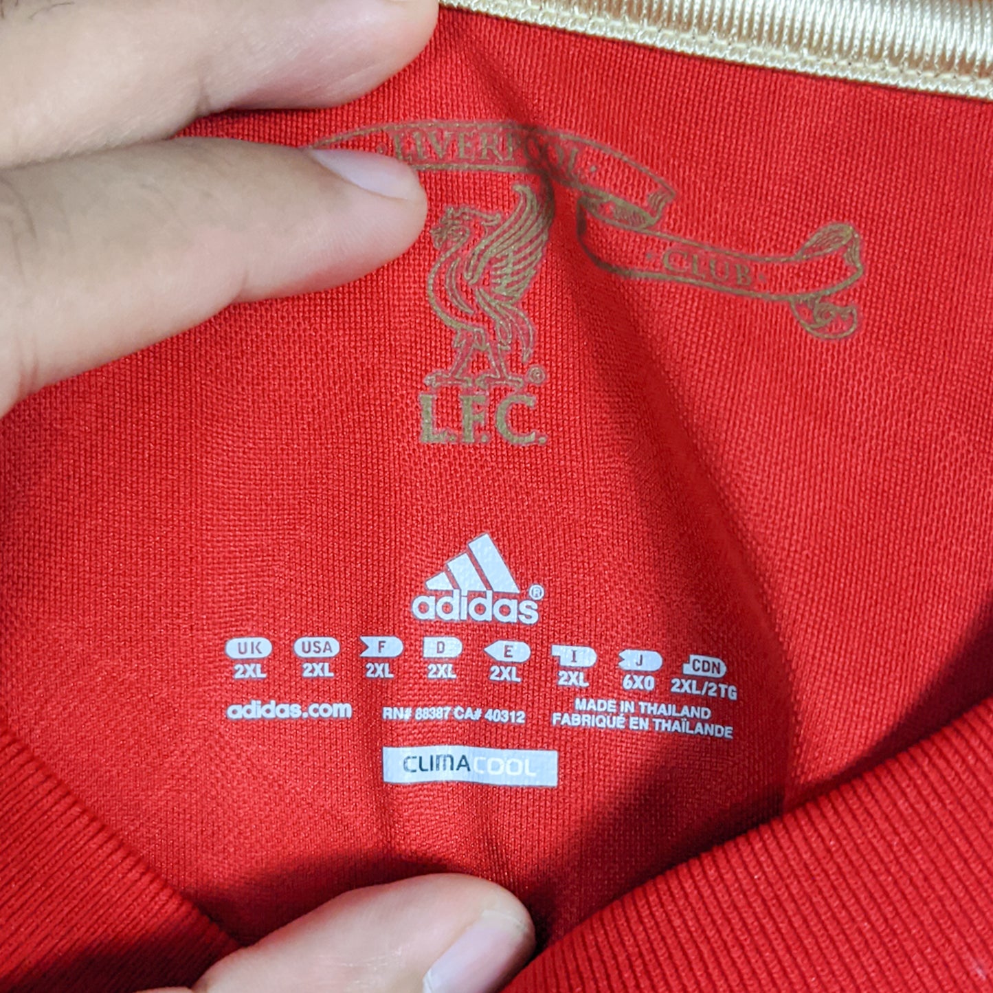 Authentic Liverpool 2010/12 Home - Torres #9 Size XXL