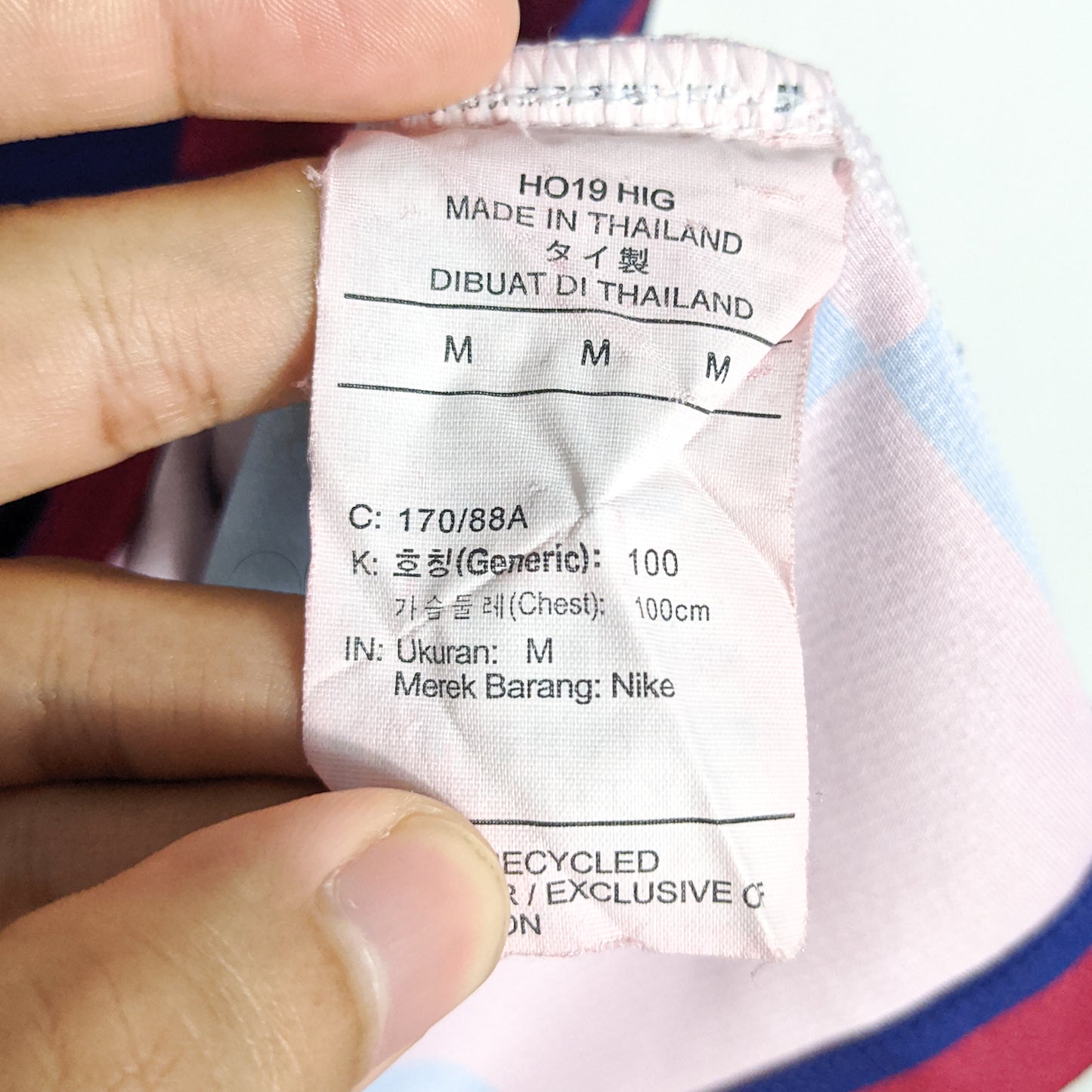 Authentic Barcelona 2019/20 Home - Messi #10 Size M