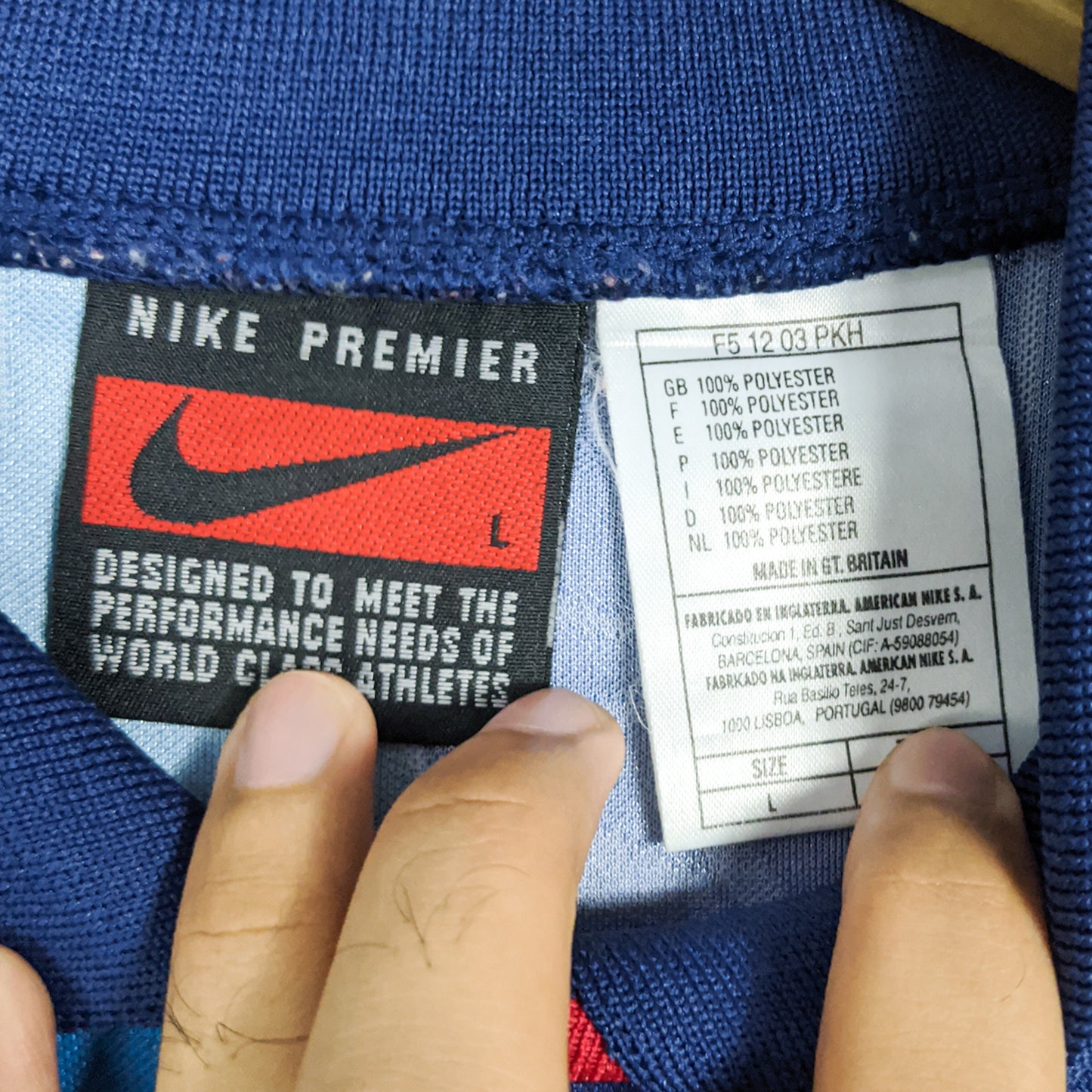 Original Arsenal 1995/96 Away - Wright #8 Size L