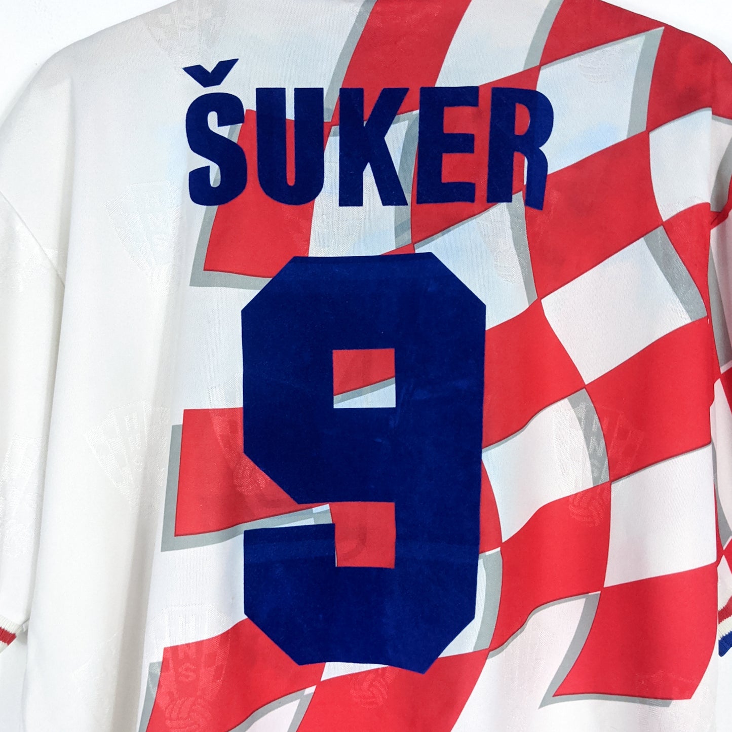 Authentic Croatia 1998 Home - Suker #9 Size XL