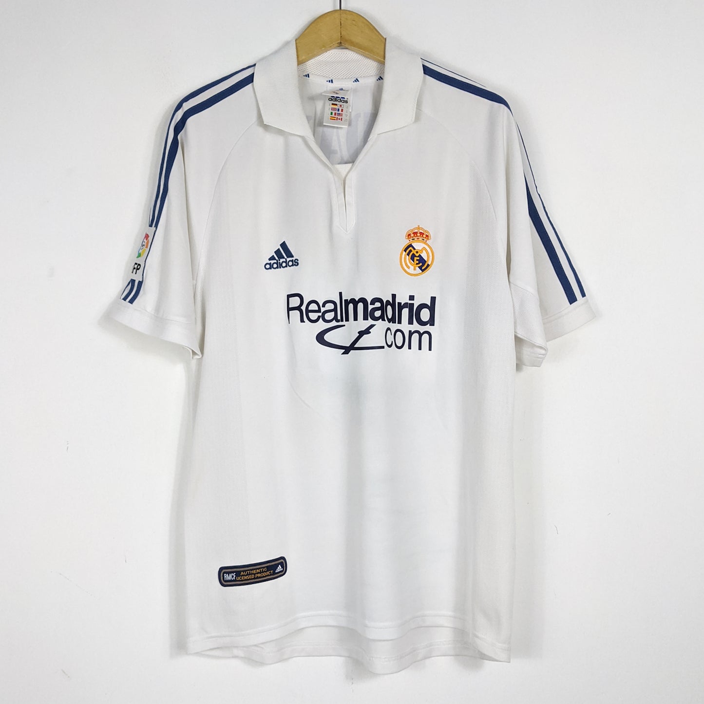 Authentic Real Madrid 2001/02 Home - Zidane #5 Size M