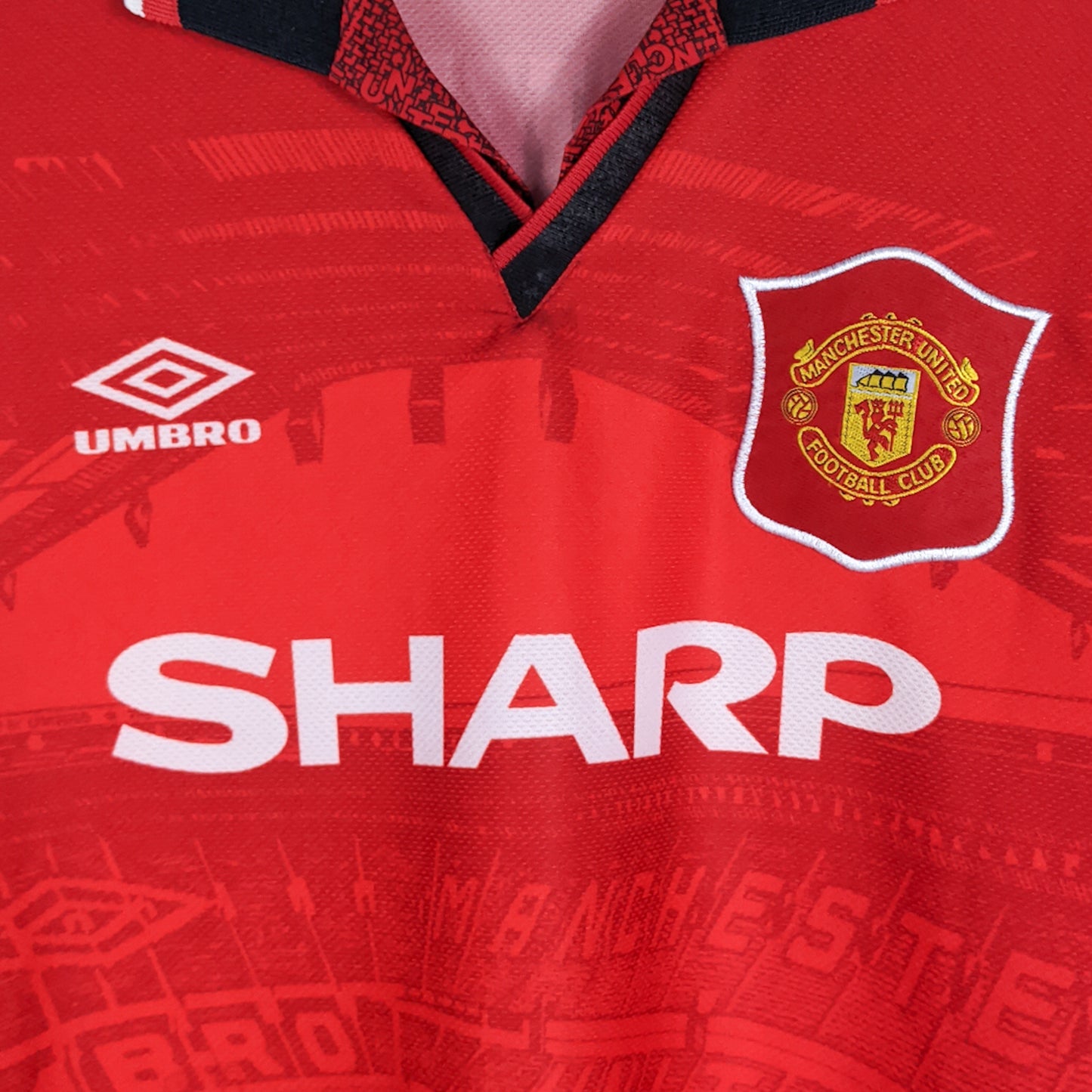 Authentic Manchester United 1994/96 Home - Beckham #24 Size XL