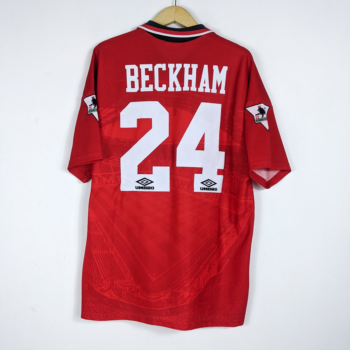 Authentic Manchester United 1994/96 Home - Beckham #24 Size XL