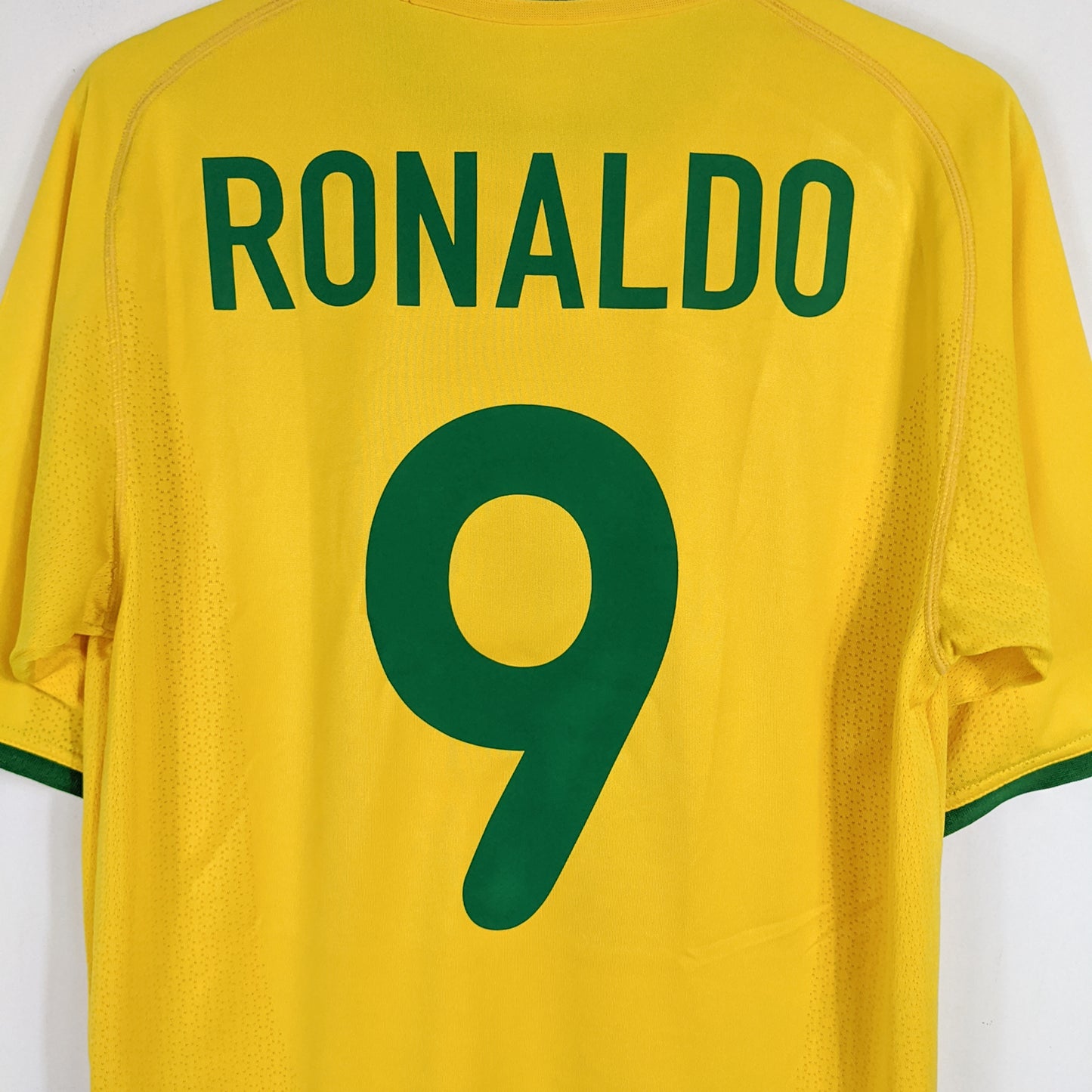 Authentic Brazil 2000/02 Home - Ronaldo #9 Size M