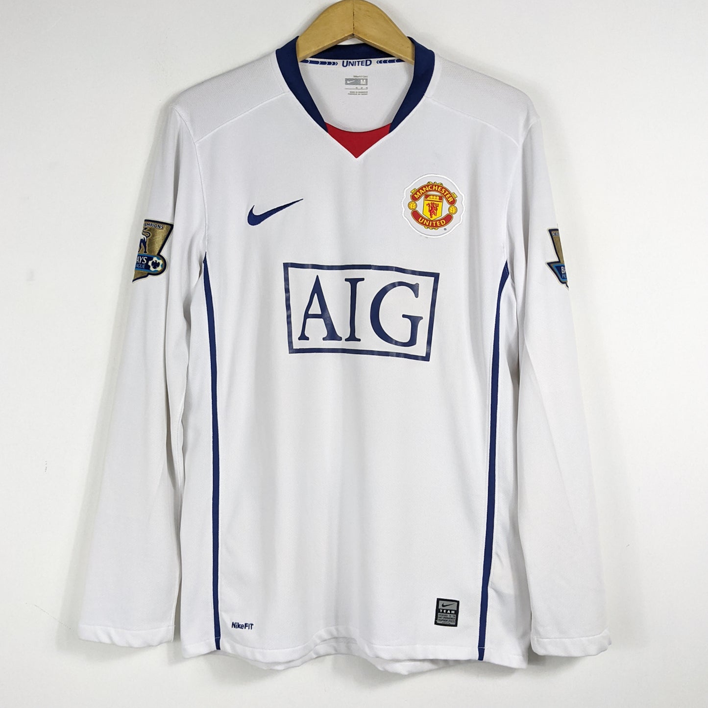 Authentic Manchester United 2008/09 Away - Ronaldo #7 Size M (Ls)