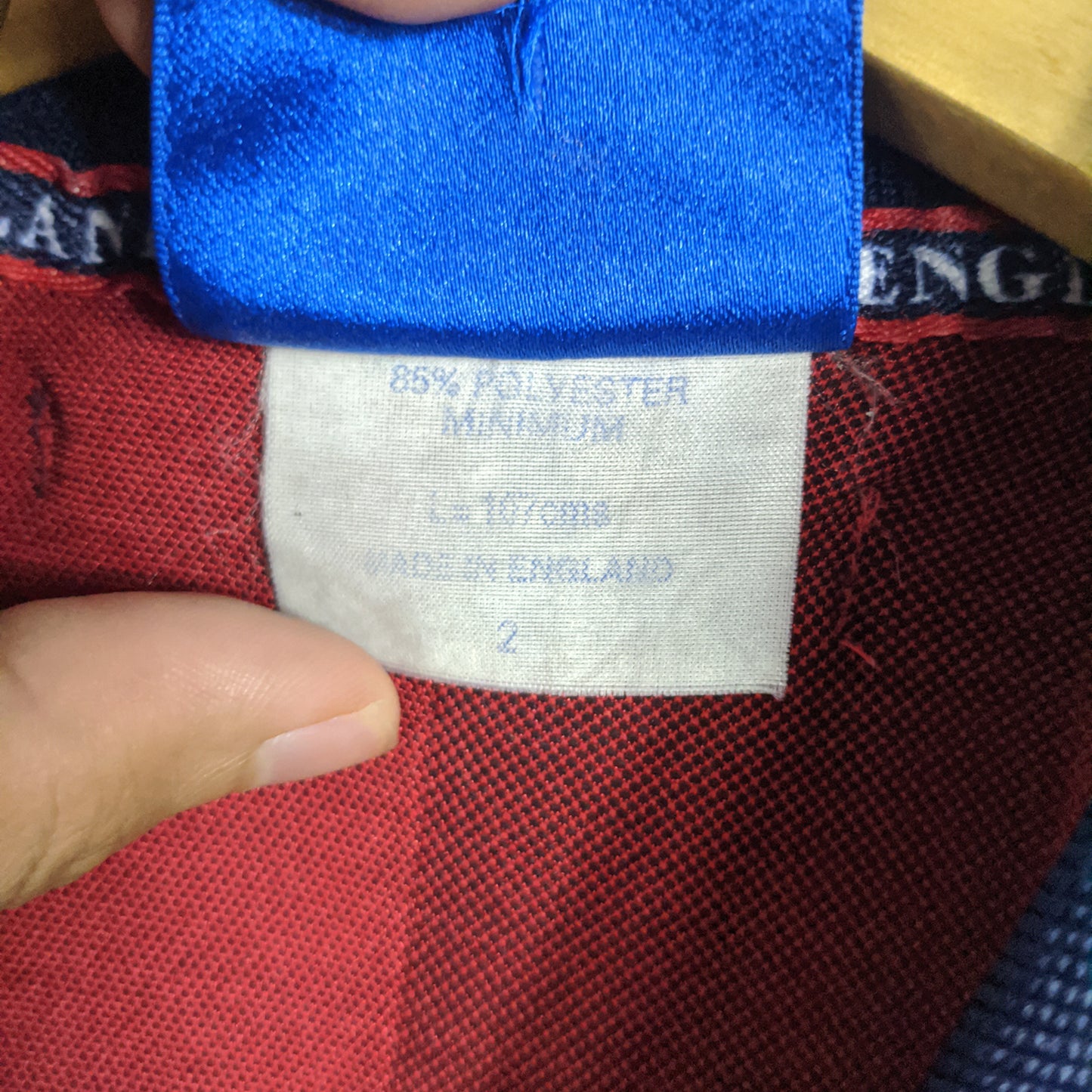 Authentic England 1998 Away - Beckham #7 Size L