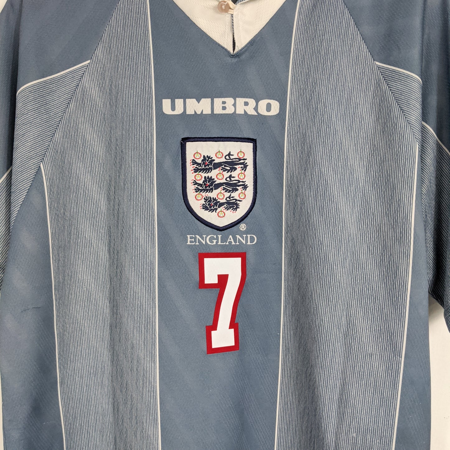 Authentic England 1996/97 Away - Beckham #7 Size L fit M