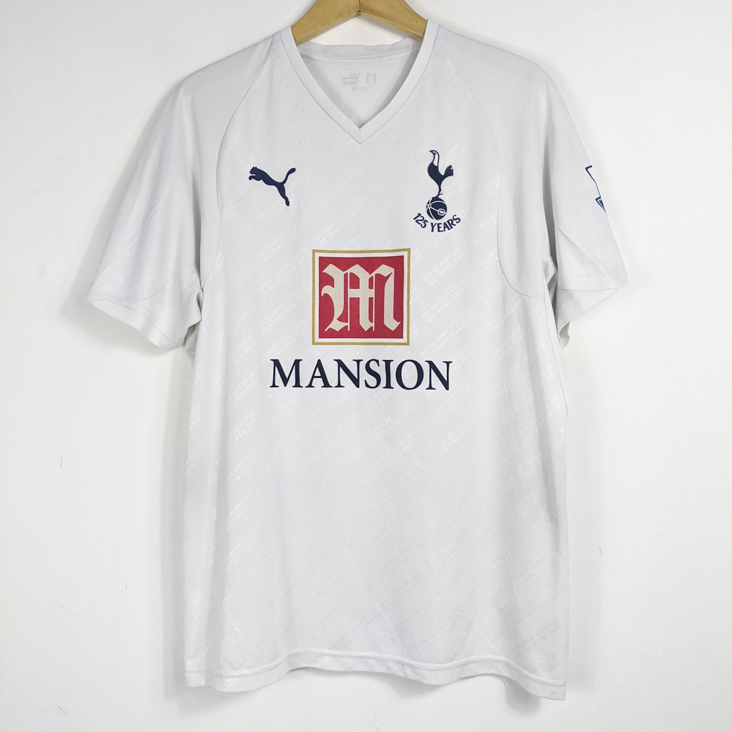 Authentic Tottenham Hotspur 2007/08 125th Anniversary Home - Bale #16 Size L