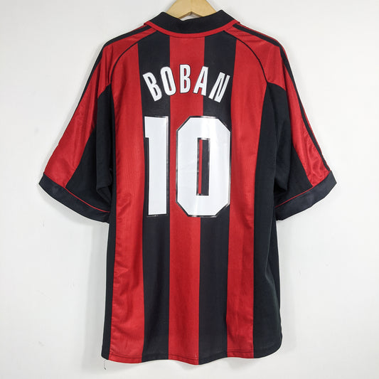 Authentic AC Milan 1998/99 Home - Boban #20 Size XL