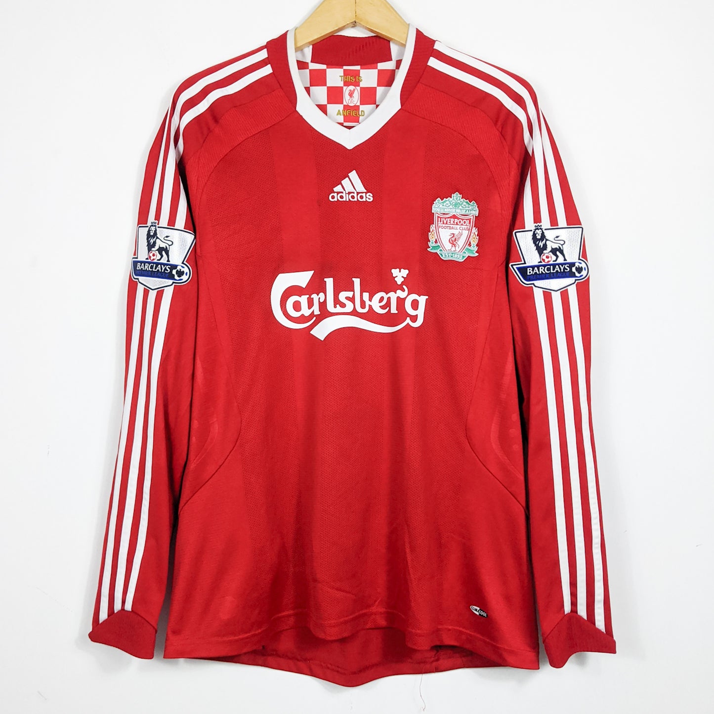 Authentic Liverpool 2008/09 Home - Alonso #14 Size M (Ls)