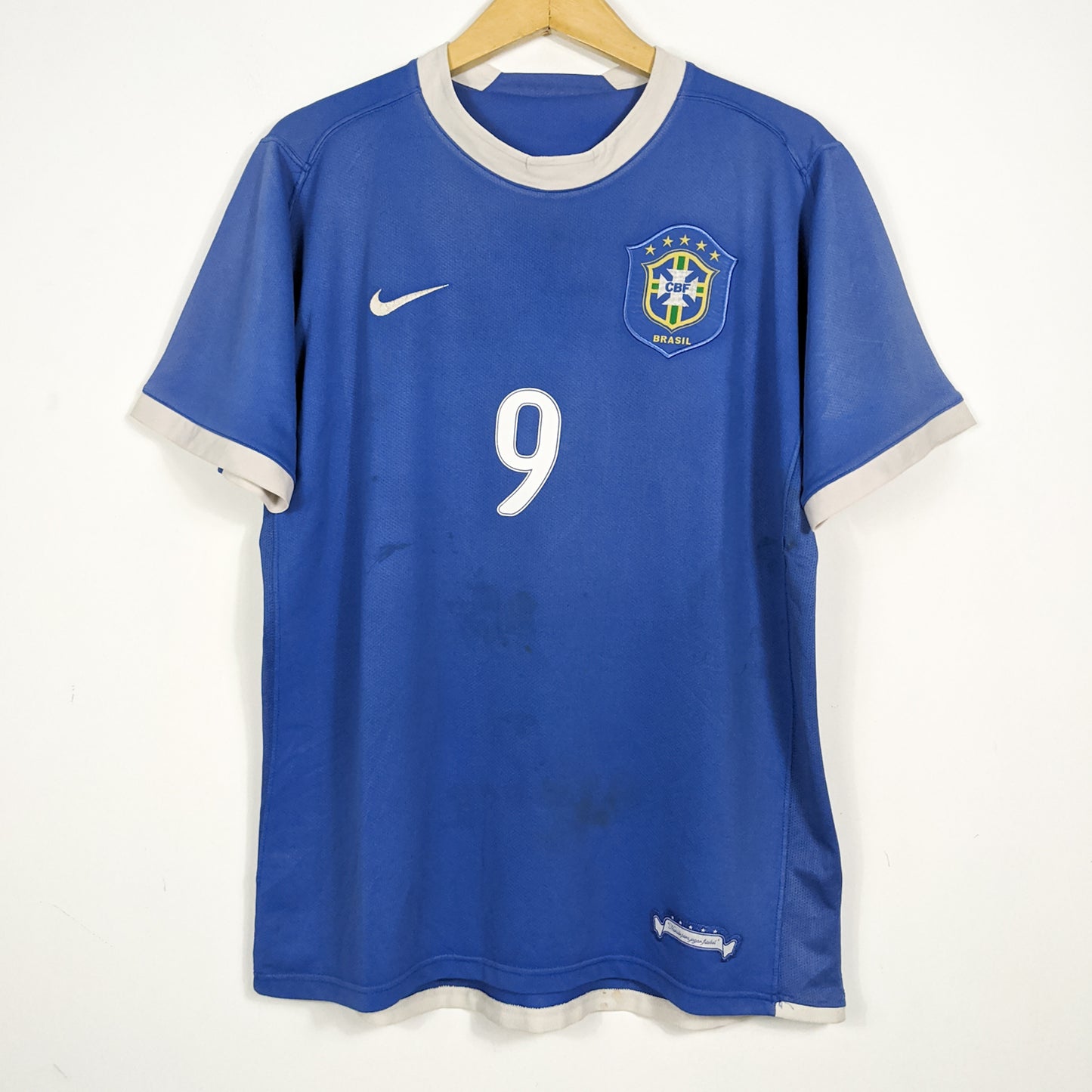 Authentic Brazil 2006 Away - Ronaldo #9 Size M