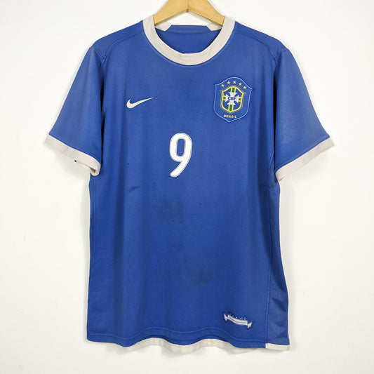 Authentic Brazil 2006 Away - Ronaldo #9 Size M