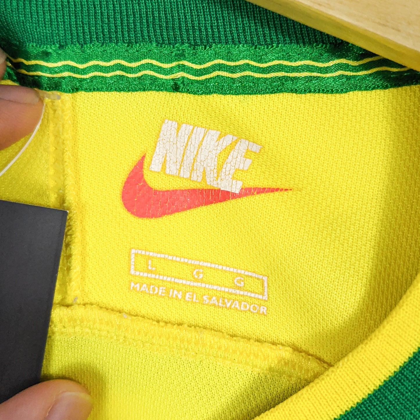 Authentic Brazil 1998 Home - Ronaldo #9 Size L