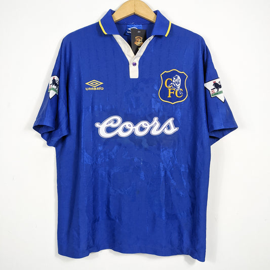 Authentic Chelsea 1995/96 Home - Gullit #4 Size L