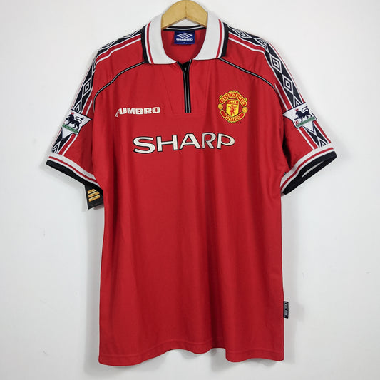 Authentic Manchester United 1998/99 Home - Beckham #7 Size XL