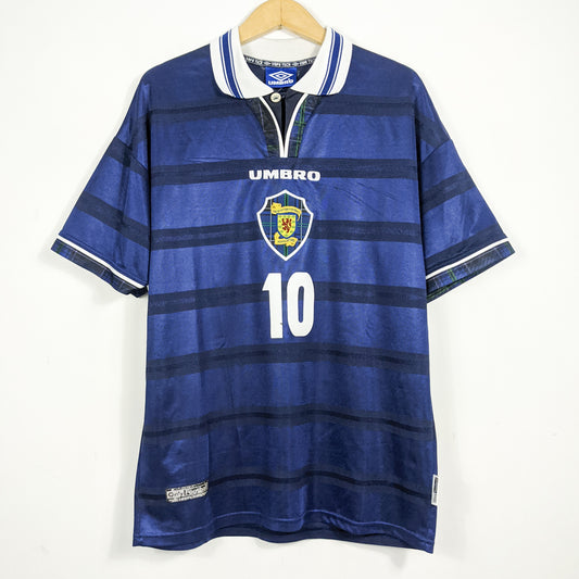 Authentic Scotland 1998/00 Home - McAllister #10 Size L
