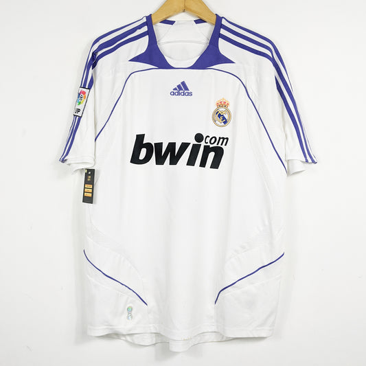 Authentic Real Madrid 2007/08 Home - Raul #7 Size L