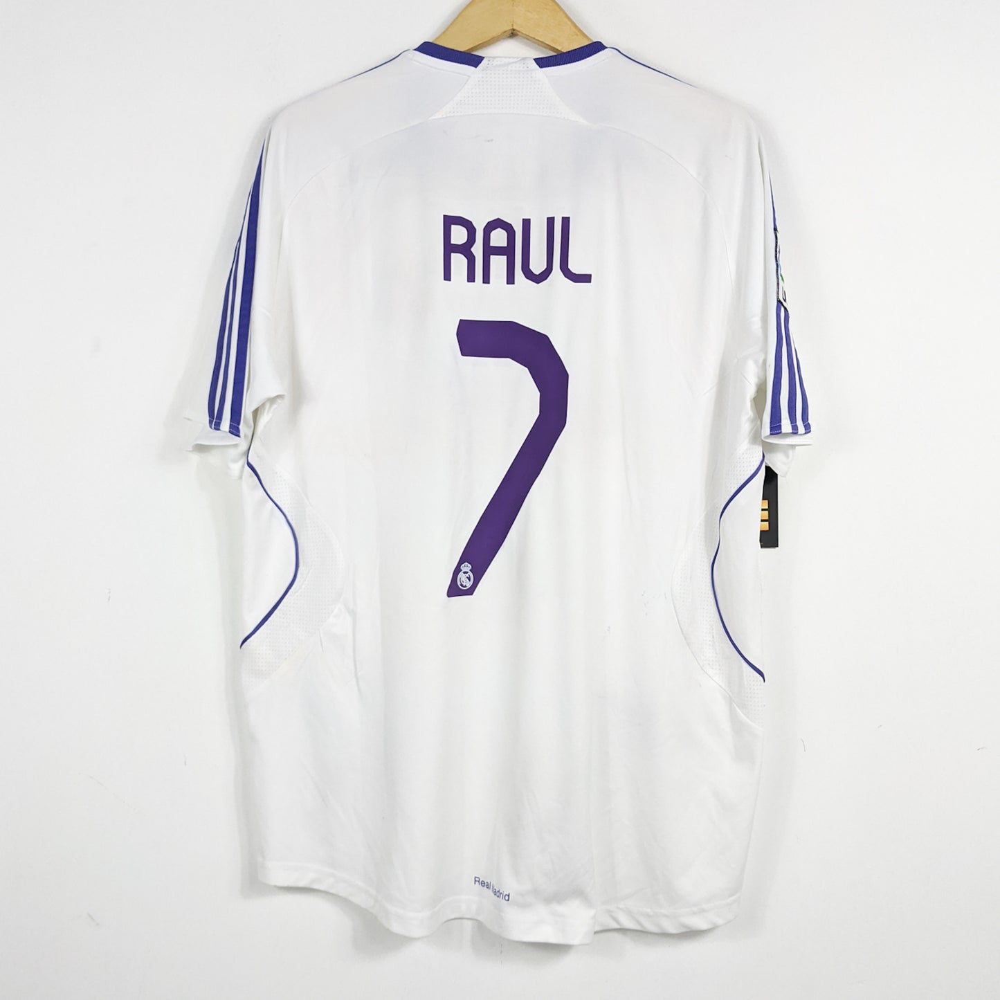 Authentic Real Madrid 2007/08 Home - Raul #7 Size L