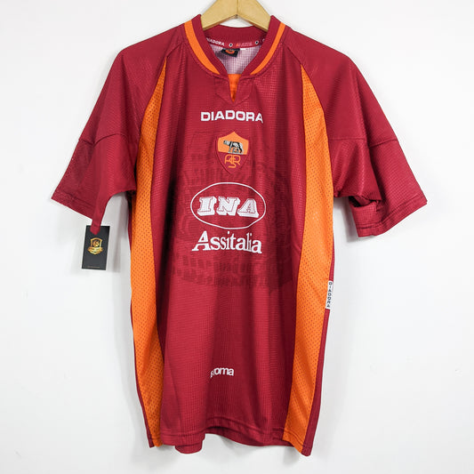 Authentic AS Roma 1997/98 Home - Totti #10 Size L