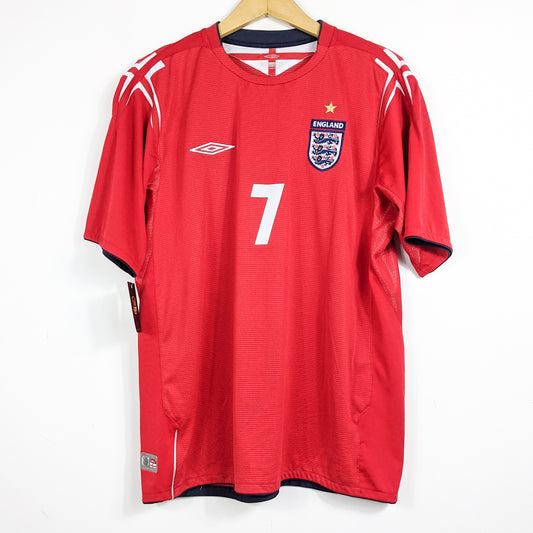Authentic England 2004/06 Away - Beckham #7 Size XL