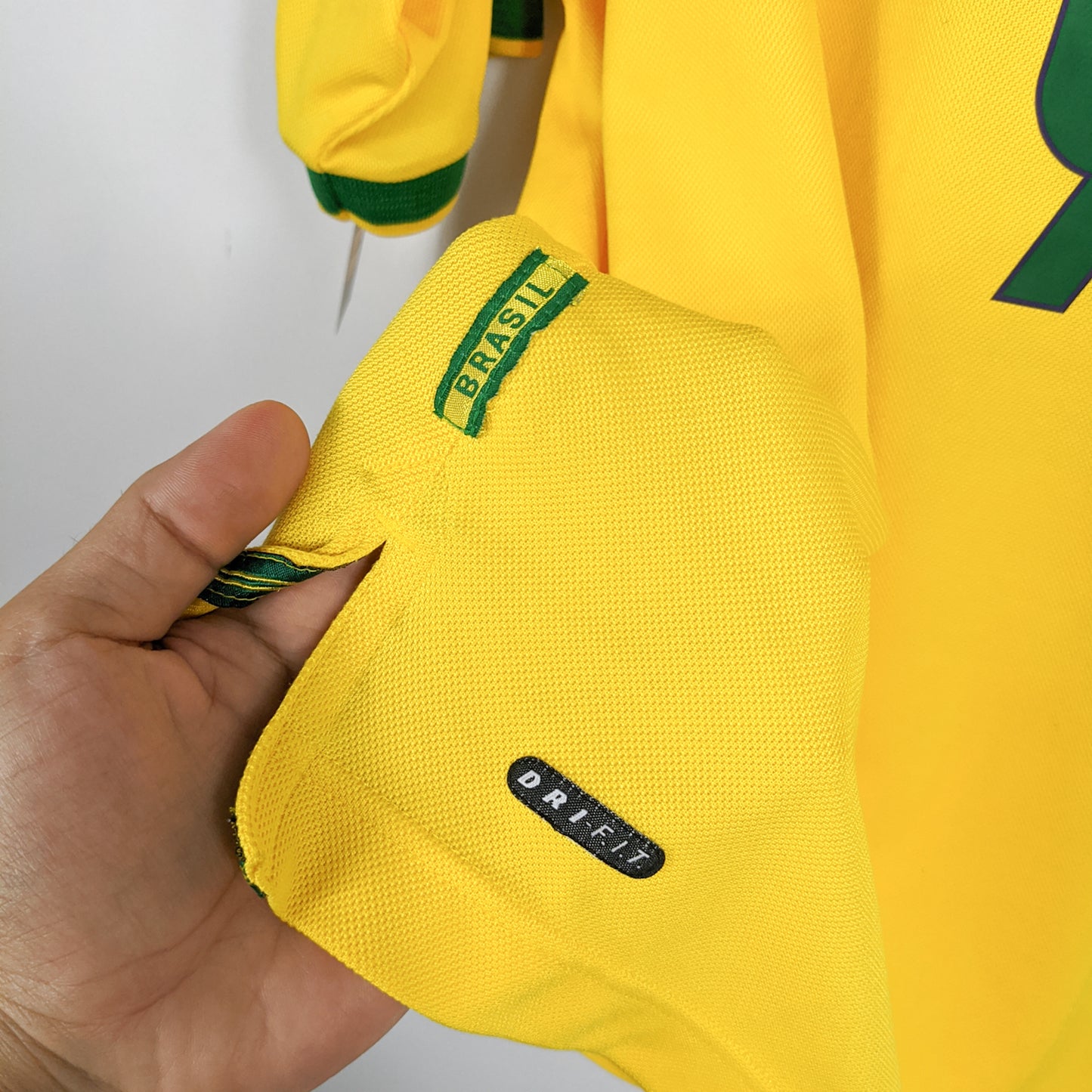 Authentic Brazil 1998 Home - Ronaldo #9 Size L