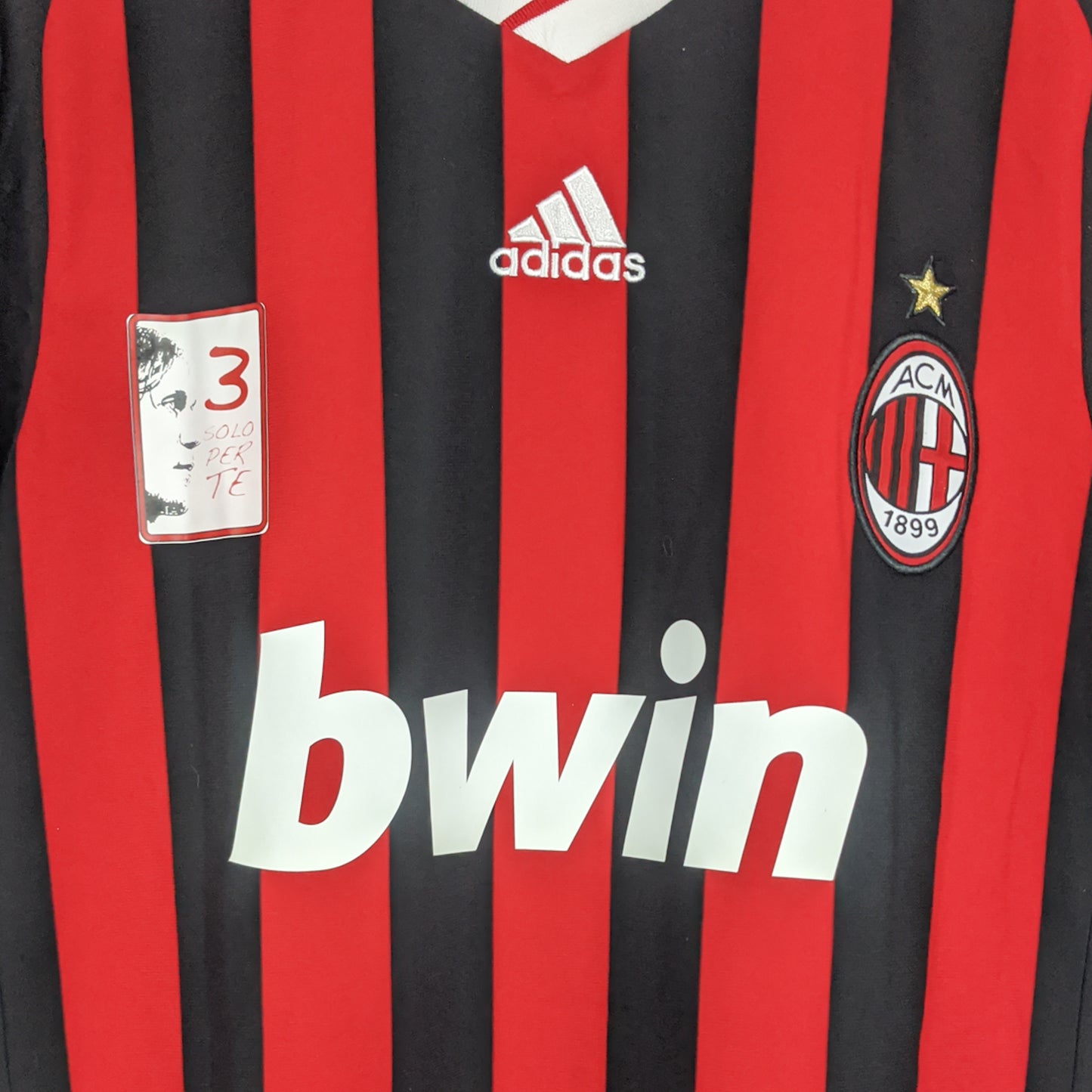 Authentic AC Milan 2009/10 Home - Maldini #3 Size M