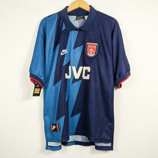 Authentic Arsenal 1995/96 Away - Bergkamp #10 Size XL