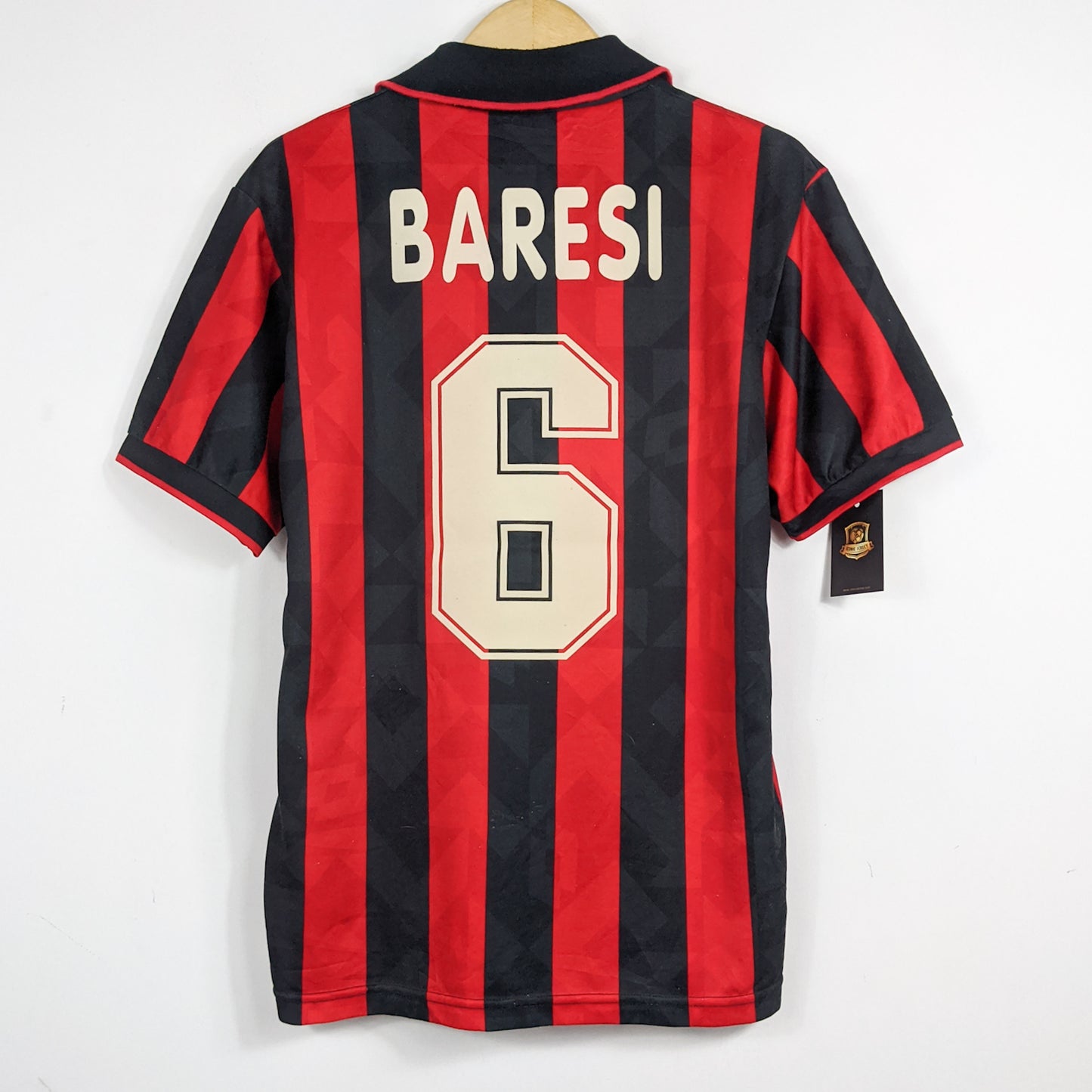 Authentic AC Milan 1994/96 Home - Baresi #6 Size M