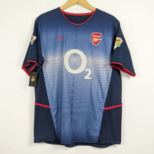 Authentic Arsenal 2002/03 Away - Bergkamp #10 Size L