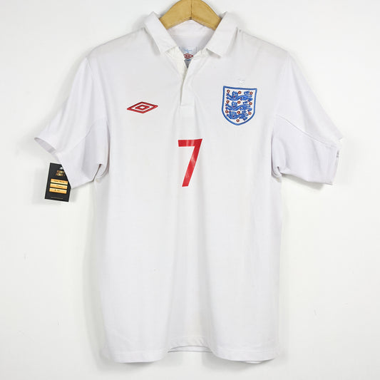 Authentic England 2009/10 Home - Beckham #7 Size M